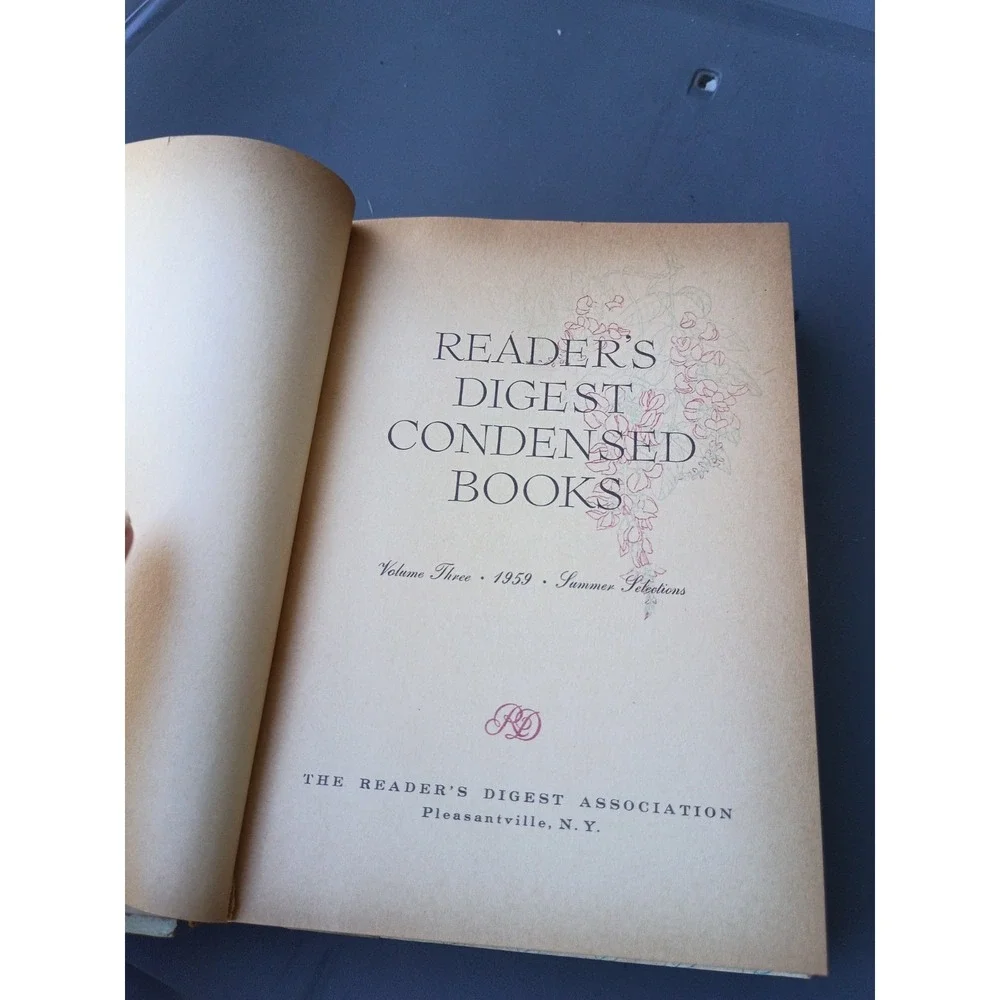 Readers Digest‎ Condensed Green Cover Vol 3 1959 Summer 1st Edition